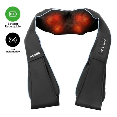 Masajeador Cervical Eléctrico Portátil Femmto Calor Batería